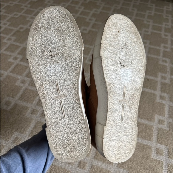 Dolce Vita Zanza Tan Suede Faux Shearling Platform Ankle Booties Cozy Size 9M - Picture 12 of 13